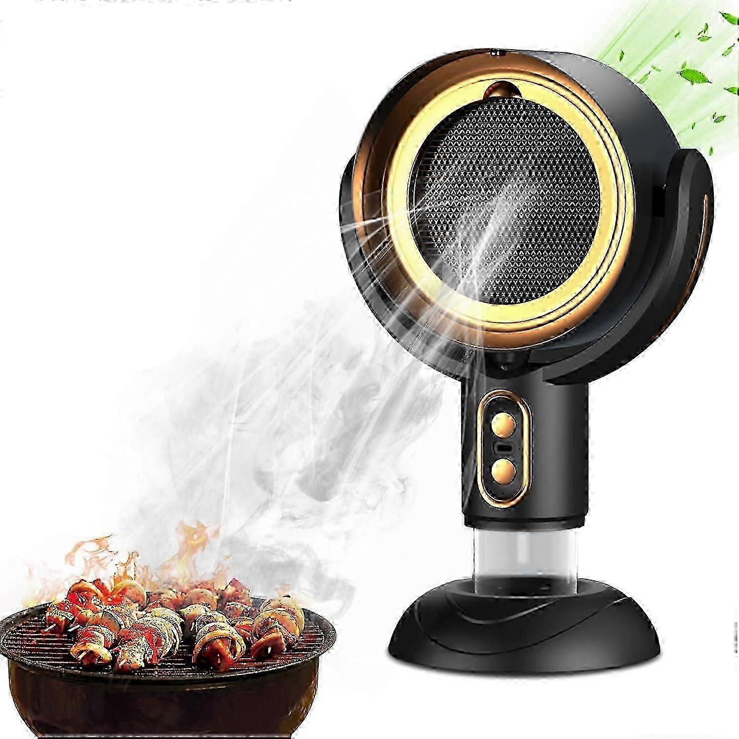 Portable Range Hood, Desktop Range Hood with 2 Speed Exhaust Fan, Negative Ion Air Purification,Detachable Aluminum Filter,Portable Exhaust Fan for Ki