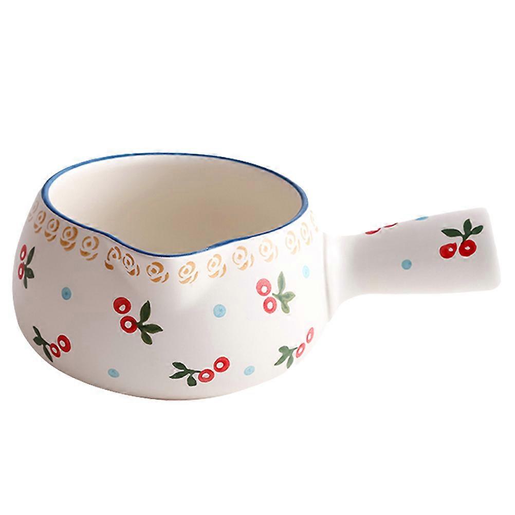 Non Stick Ceramic Milk Pot for Household Cooking Versatile Kitchen Pan for Soups, Sauces, Noodles & More with Comfortable Ceramic Handle Design