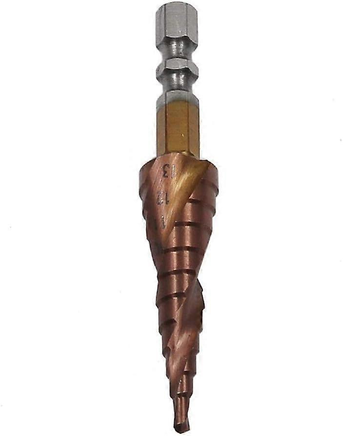 Metal Step Drill Bit with Cobalt Coating Hex Shank for Stainless Steel and Sheet Metal