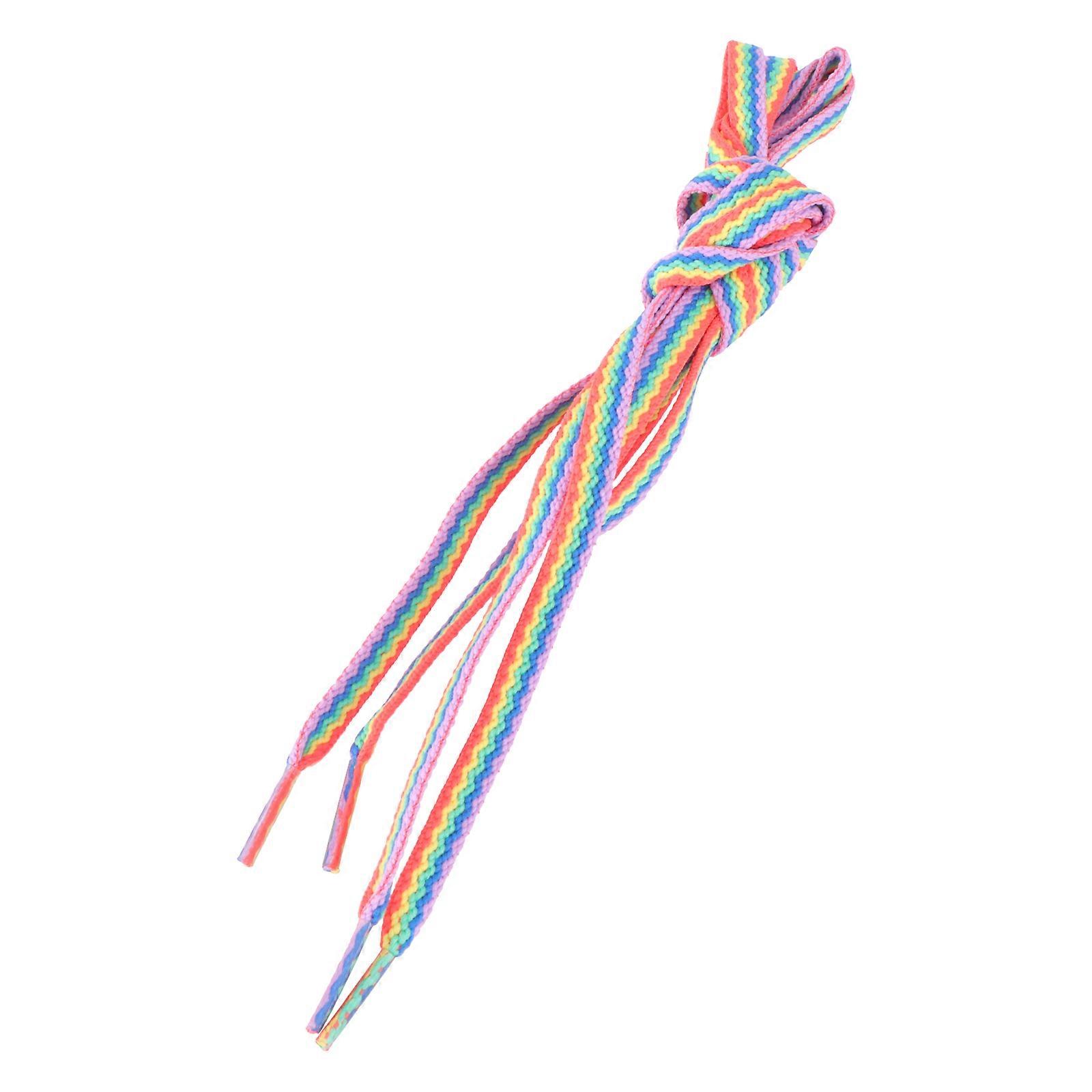 Elastic Shoe Laces for Sneakers 3D Striped Shoelace for Shoes 140x1cm Flat Vigorous Style 1 Pair