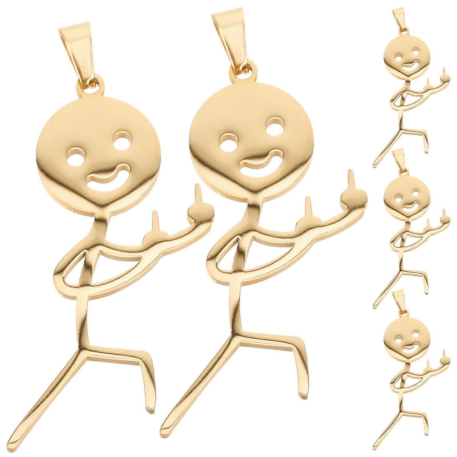 Here's a polished and engaging product description for your **5pcs Doodle Figure Charms**:

 

✨ **5PCS Doodle Figure Charms – Spooky & Creative DIY