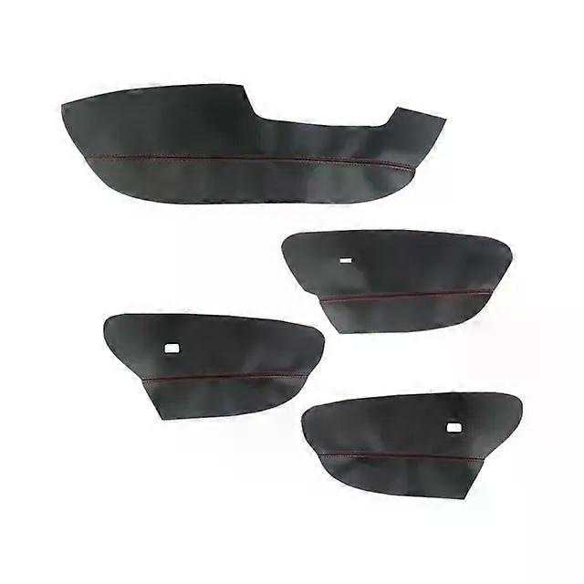4pcs Microfiber Leather Only Lhd Car Styling Door Armrest Panel Cover Trim Suitable for Bmw X5 E70 2007 2008 2009 2010 2011 2012 2013 - Interior Door