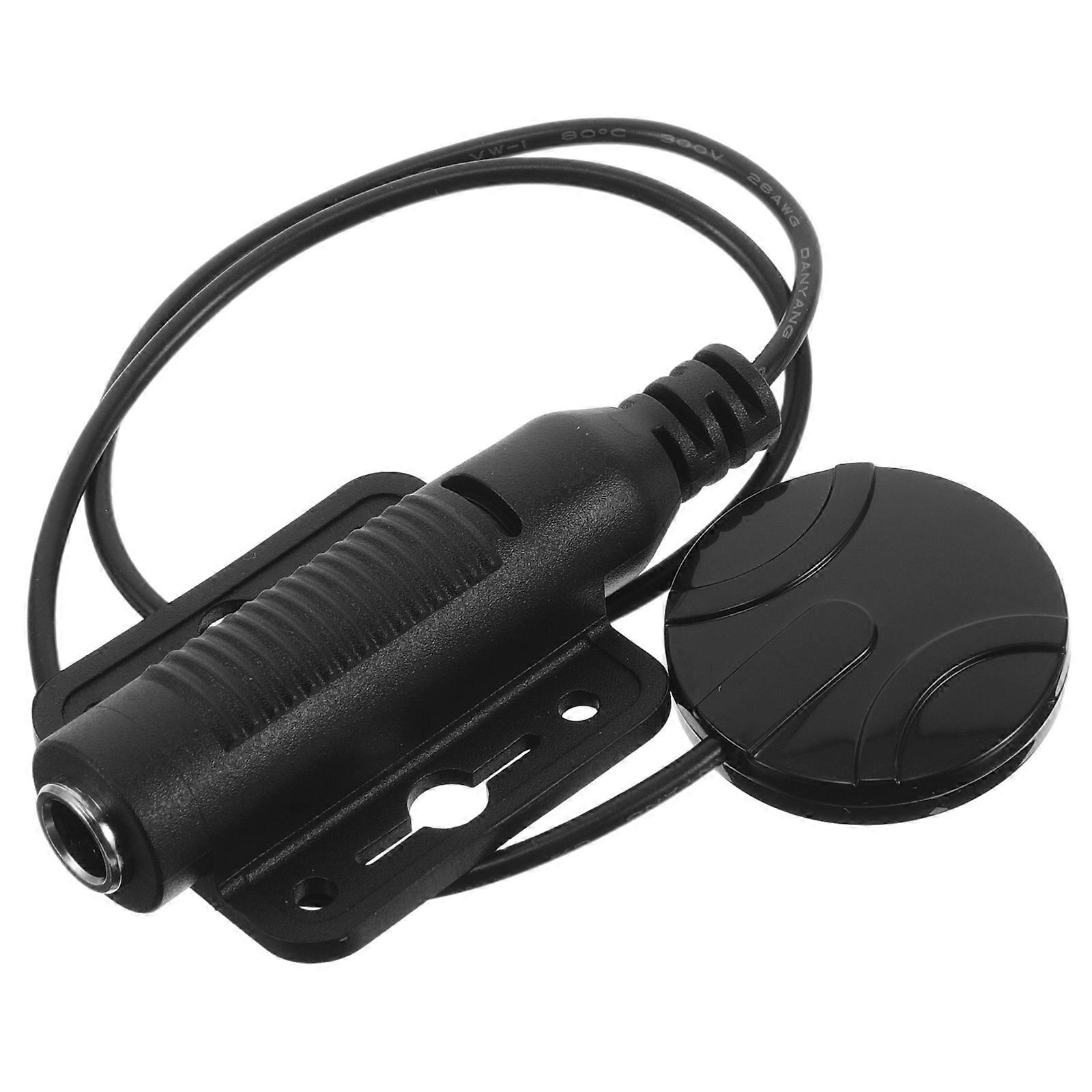 Guitar Microphone Pickup Multi Function Pickup For Musical Instruments High Sensitivity No Drilling Installation Black 1Pack