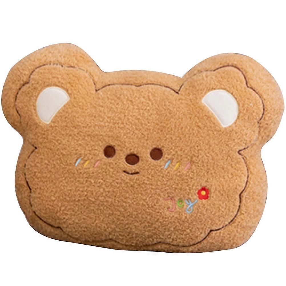 Cute Cartoon Bear Plush Throw Pillow Cushion for Sofa Room Decor Huggable Back Support Fun Decorative Pillow