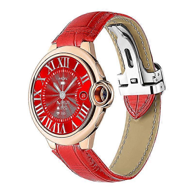 Smart watch, 1.32-inch high-definition large screen, IP67 waterproof, Red
