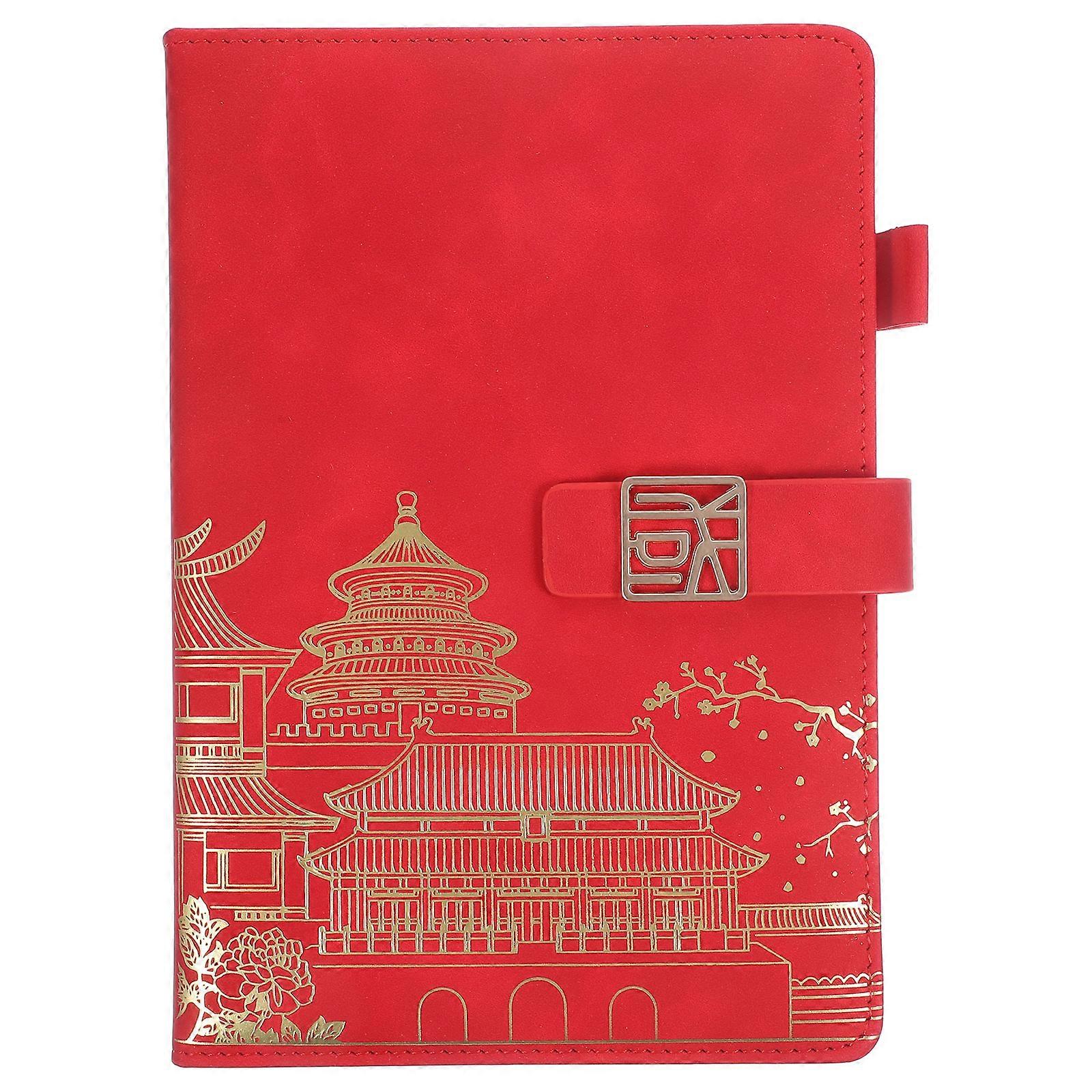 Stylish Notepad with Buckle for Daily Planning, Travel Journal, and Creative Writing – Chinese for Organization and Task Management