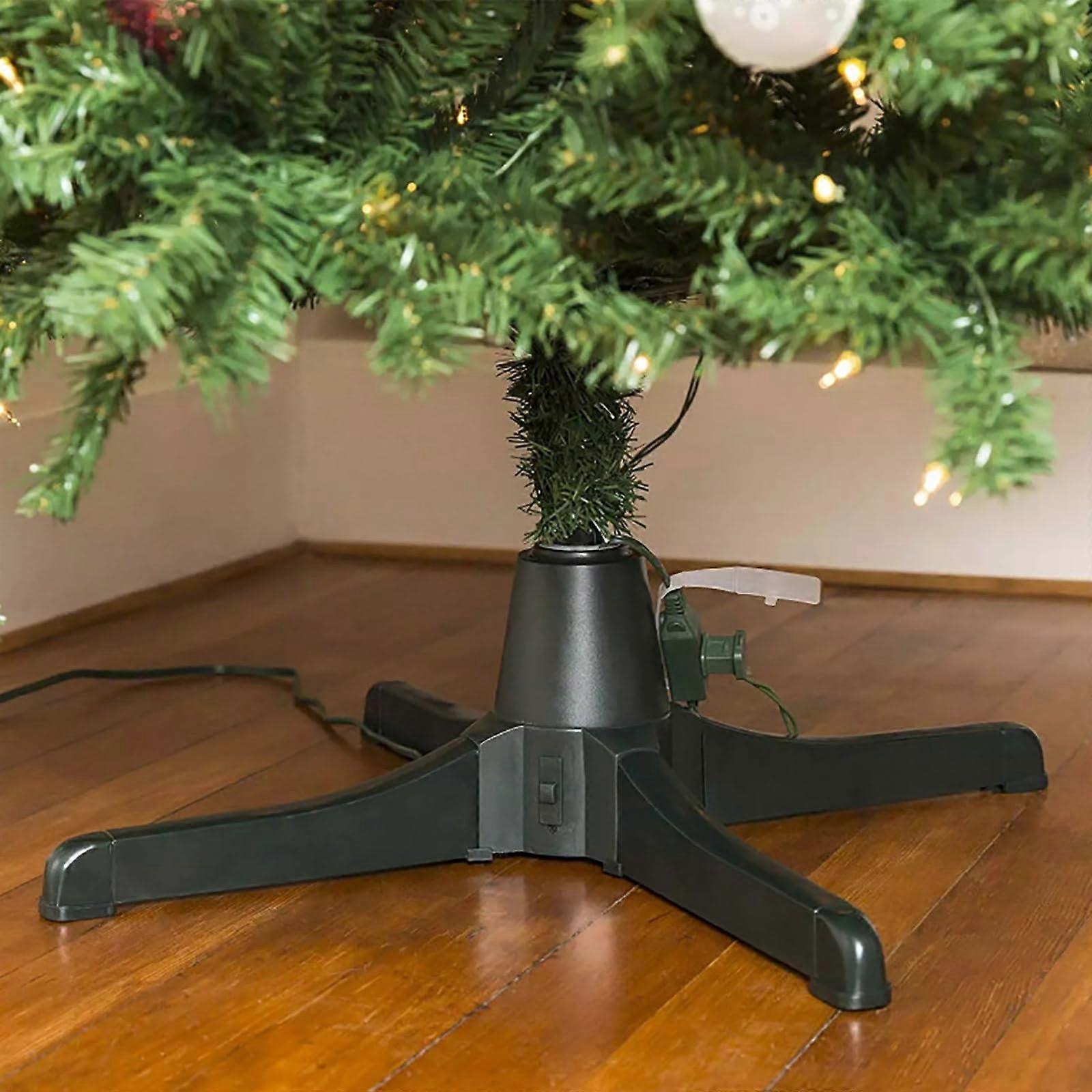 Christmas tree stand 66cm 360° adjustable Stable and electrically rotatable stand for Year's Christmas tree decoration Suitable