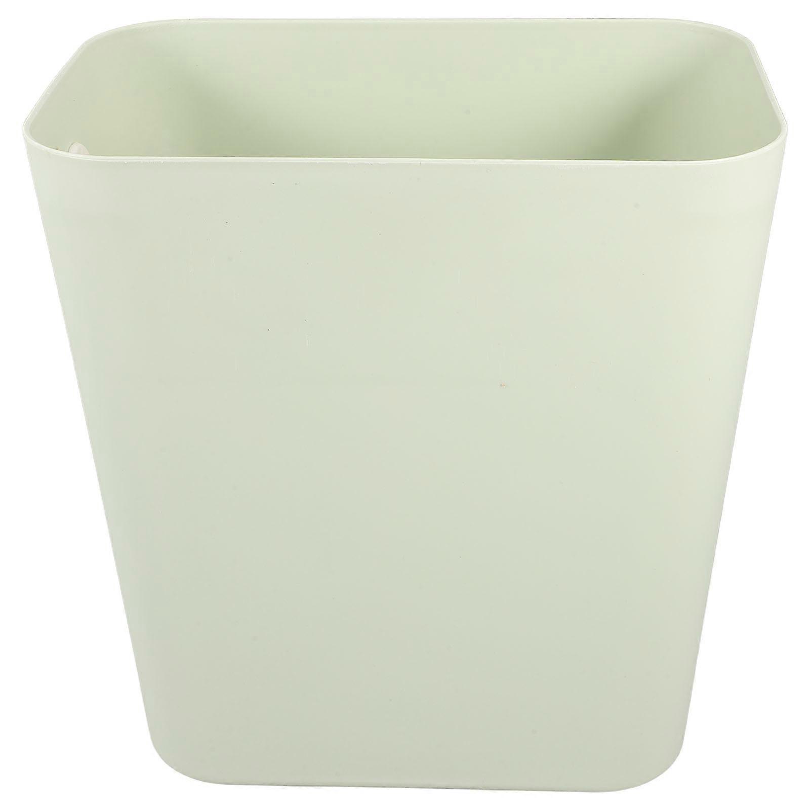 Slim Trash Can Plastic Waste Container Bathroom Kitchen Light Green 1Pack