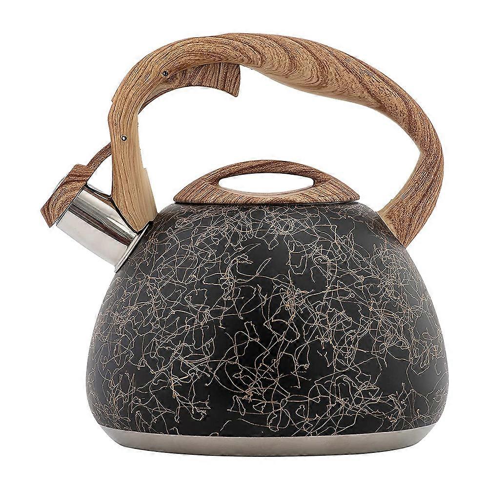 Tea Kettle Stovetop Stainless Steel Teapot Easy to Clean for Leisure Time 2.8L Simple and Generous Shape 1Set