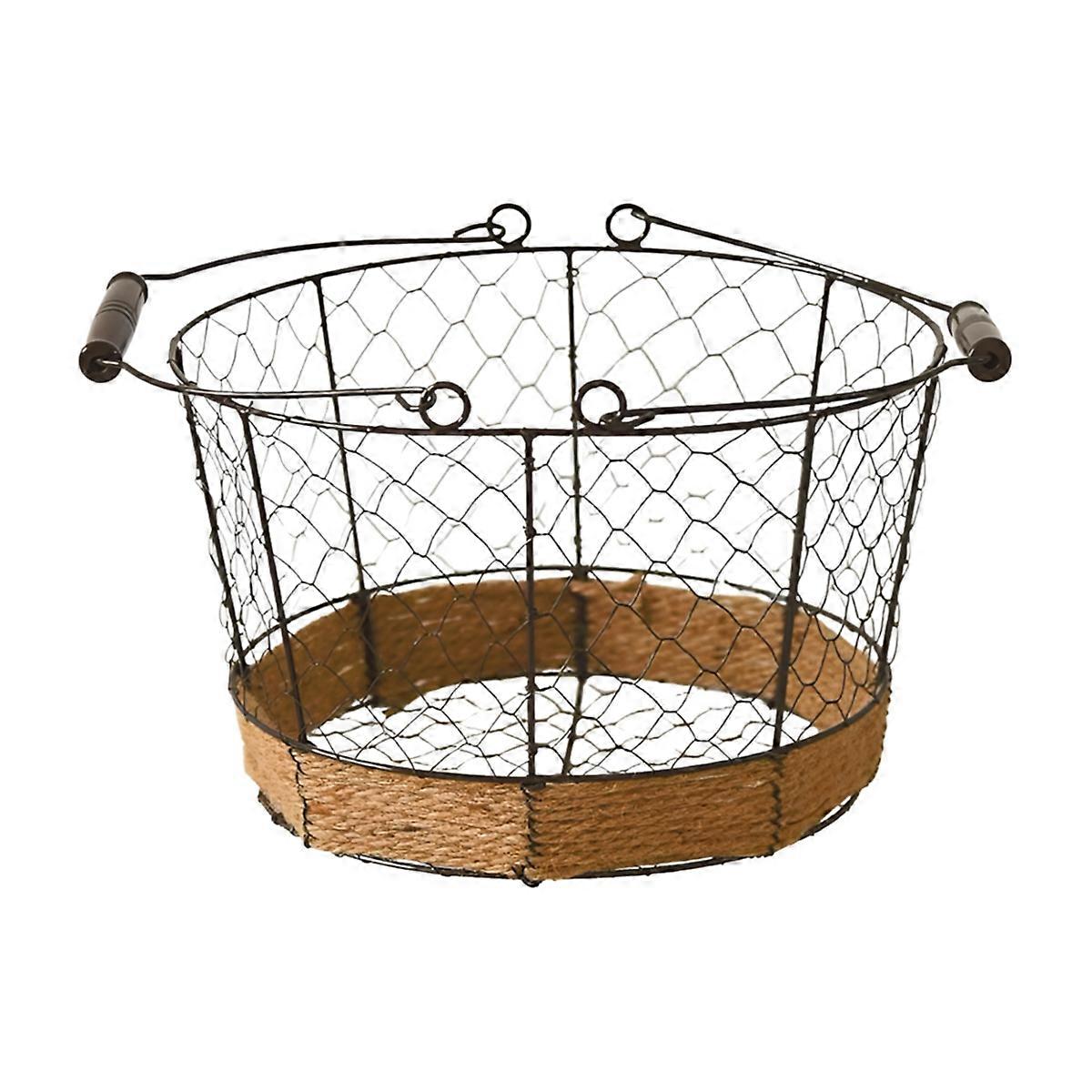 Fruit and Vegetable Basket Woven Sundries and Snacks Storage Basket L