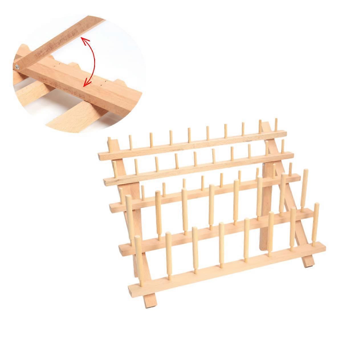 Thread and spool organizer Wooden thread holder Thread holder for sewing Paintable and stainable For quilt and craft work