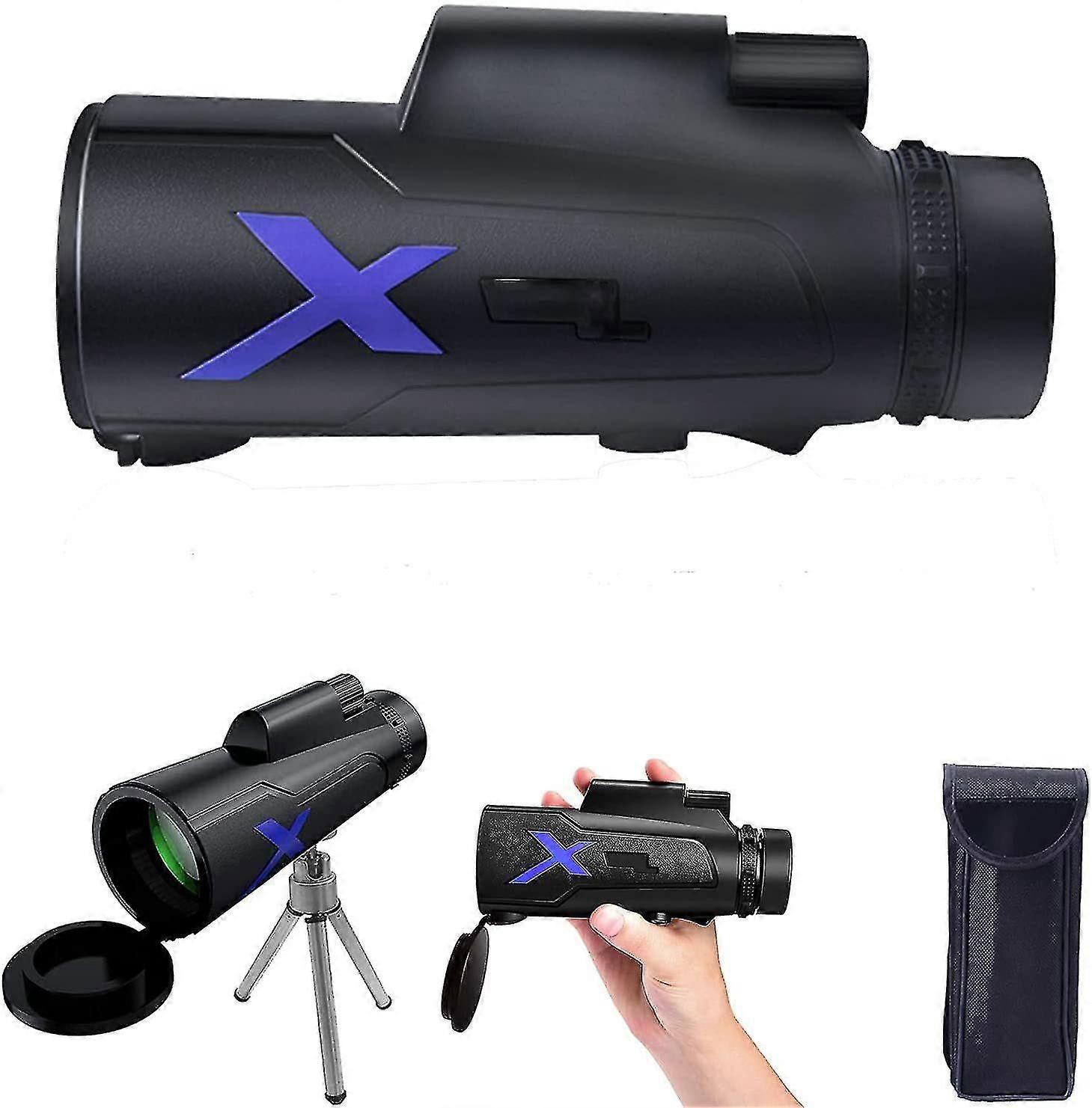 Monocular Telescope, 12x50 High Power Hd Zoom Bak4 Prism Waterproof Mo