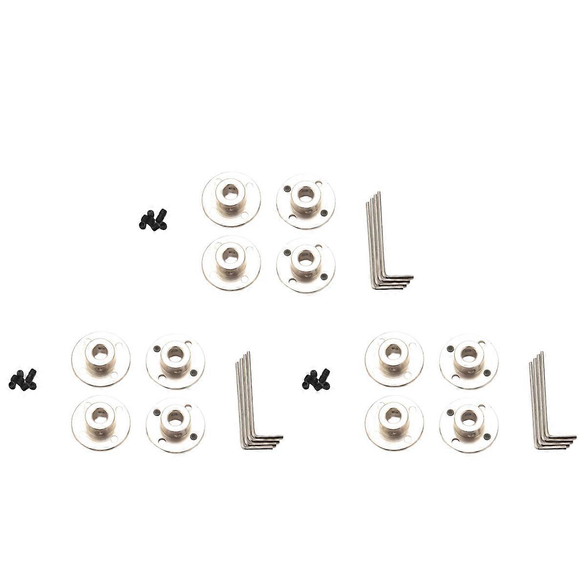 8mm Flange Coupling Connector, Guide Steel Model Coupler (4 Pack)