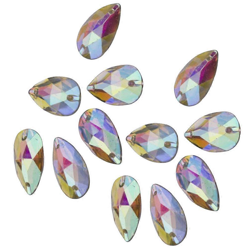 Craft Rhinestones Flatback Teardrop Resin Rhinestones For Diy Projects Decoration 13x22mm 100Pcs