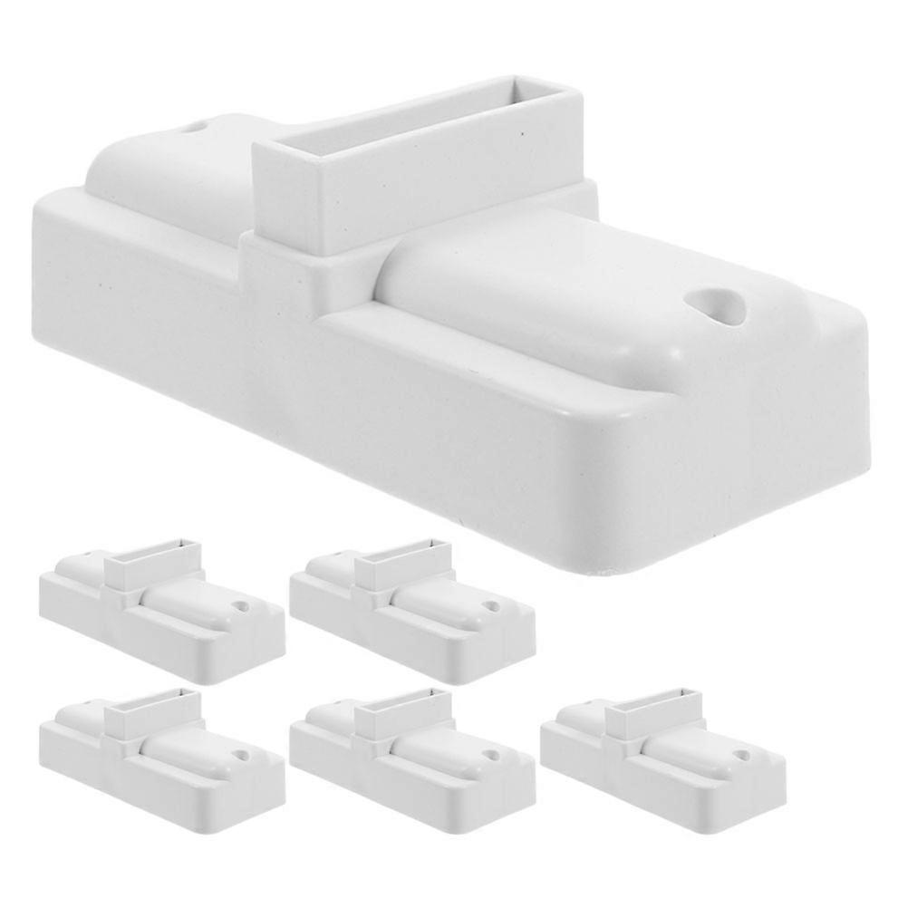 Fence Support Brackets Plastic Garden Fence Base For Gardens Courtyards Parks Rectangular Base Prevent Wobbling 6Pcs