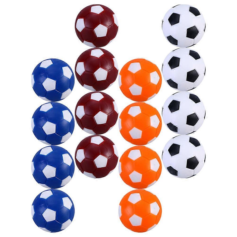 16pcs Mini Foosballs Replacement for Table Football Game Assorted Color 36mm