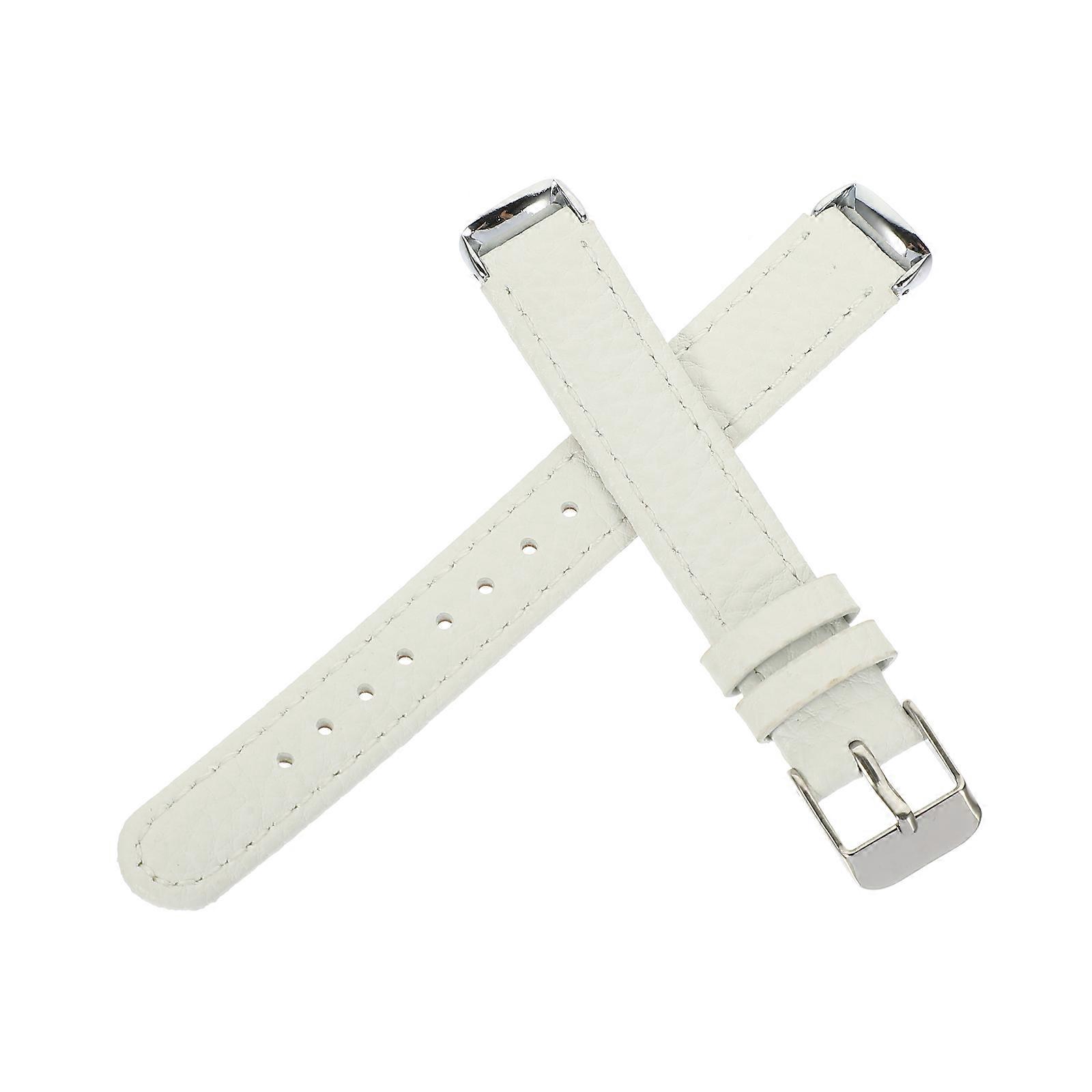 Watch Straps Band Rectangular Watch Strap Lx01 Sports Wear White 1Set Replaceable