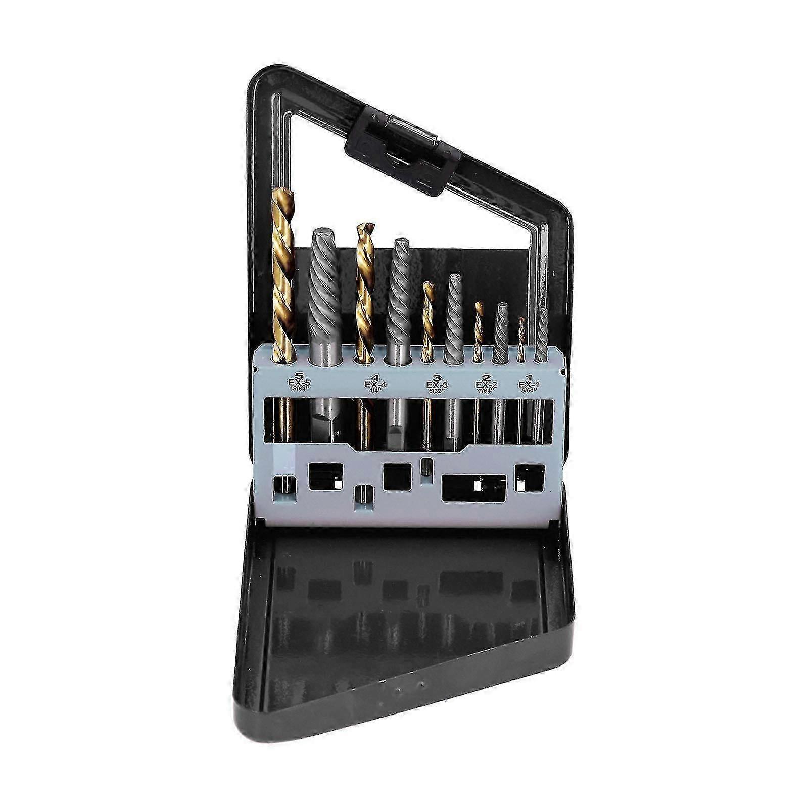 Hss Left Hand Damaged Bolt Stud Removers - 10pcs Screw Extractor Drill Bit