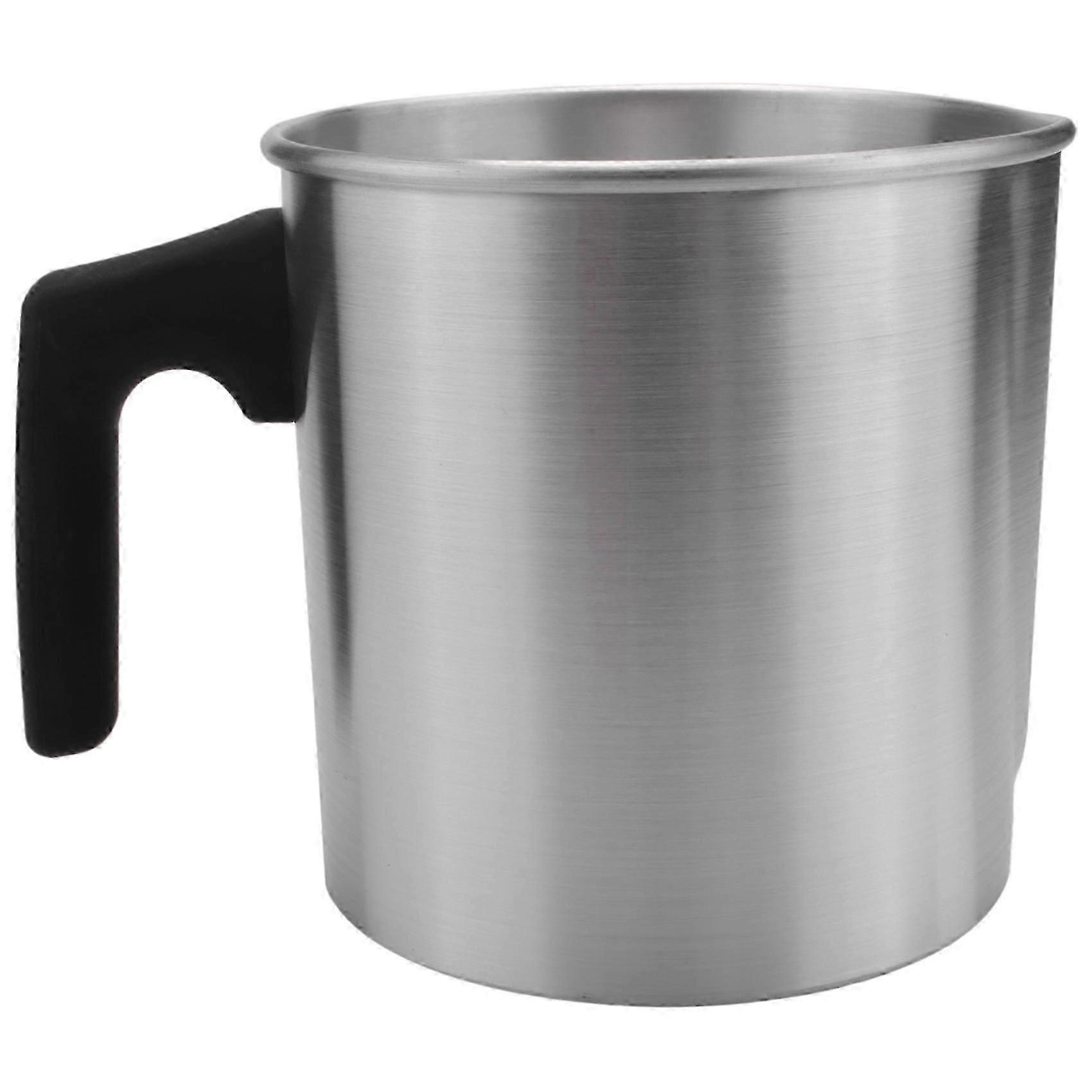 1.2L Mum Eritme Potası Balmumu Eritme Kupası Balmumu Eritme Potası Mum Yapımı Ev DIY Cenaze Yapımı için Dökme Pot - gümüş
