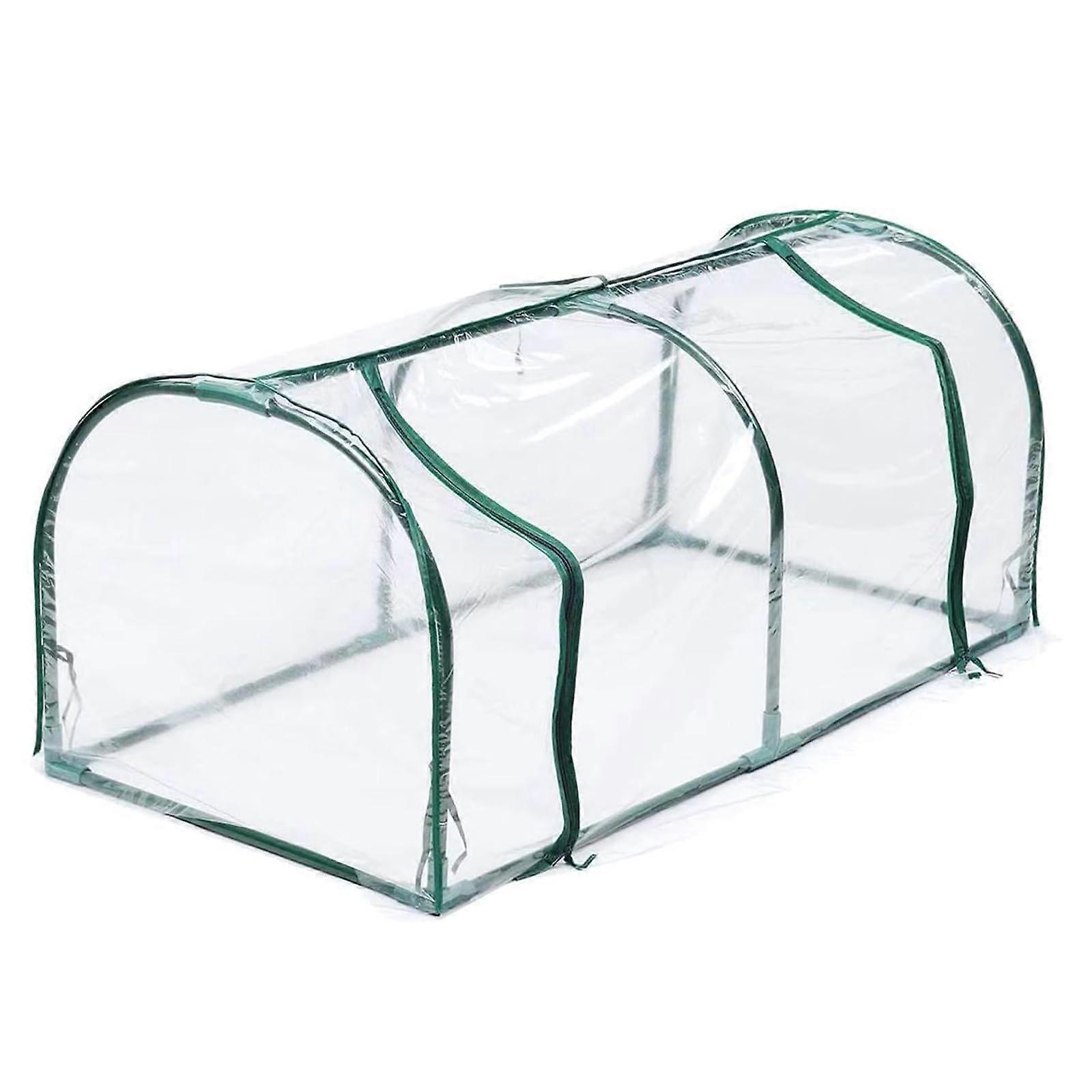 Greenhouse Garden Bed for Year-Round Plant Protection and Temperature Control, Easy Tool-Free Assembly, Durable Design