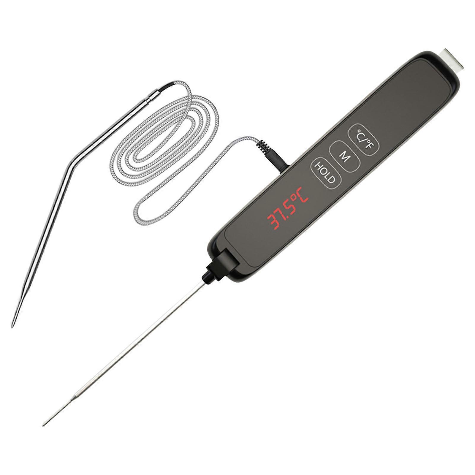 Professional Kitchen Digital Thermometers Waterproof Design LED Screen For Precise Temperature Control In Baking Frying Multicolor