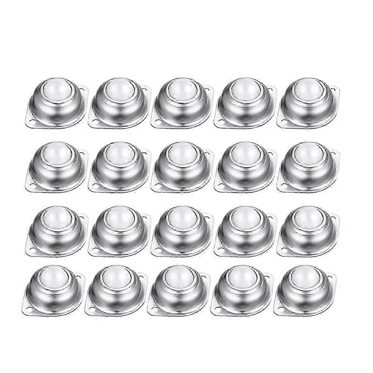 20 Pcs 1 Inch Nylon Ball Transfer Units Universal Rollers for Conveyor Systems