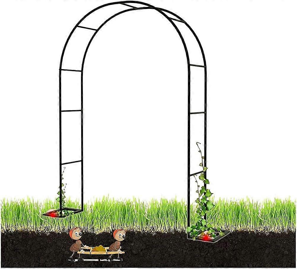 Rosenbogen Garten Climbing Frame Made of Metal for Various Climbing Plants, Garden, Lawn, Backyard, Green, W3M*H2.2M