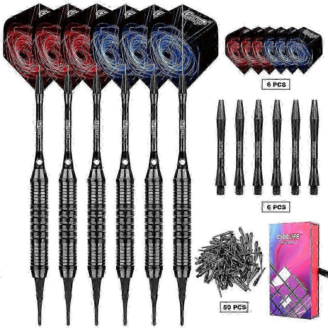 18g Darts Set with Various Styles and Professional Soft Plastic Tips for Electronic Dartboard Accessories