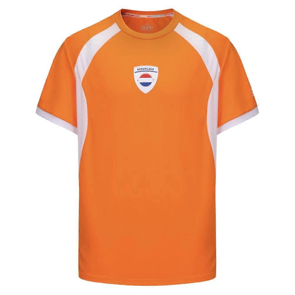2025 Netherlands WEC Poly T-shirt (Orange) - Mens