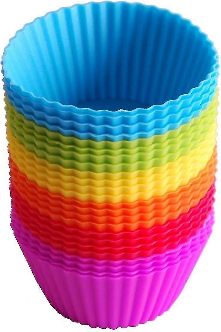 Silicone cake molds. For muffins, cupcakes and cupcakes. Set of 24 reusable molds