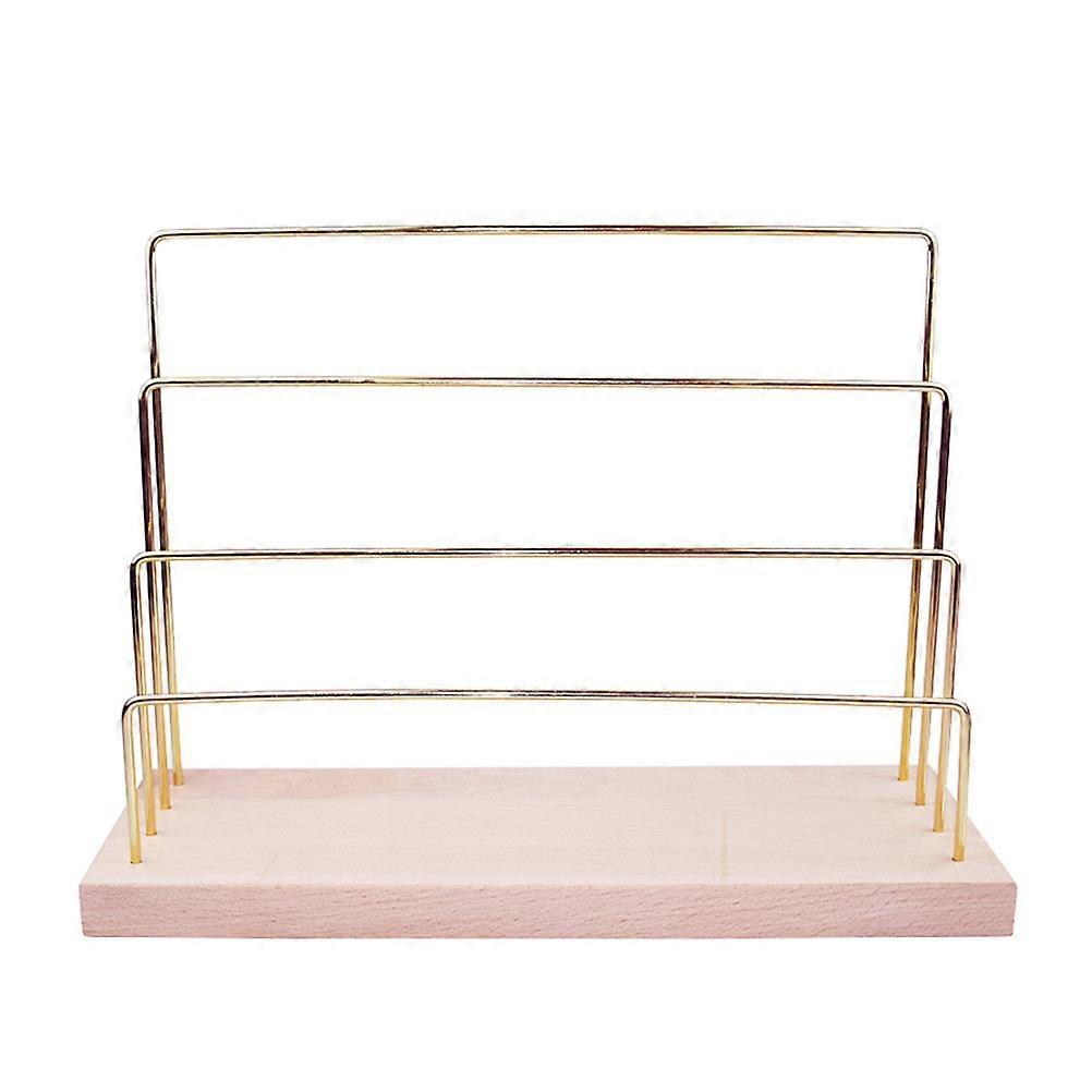 Jewelry Earring Display Wooden Organizer Stand Women Earrings Holder 13.68X10.38X7.39inch Display 1Set