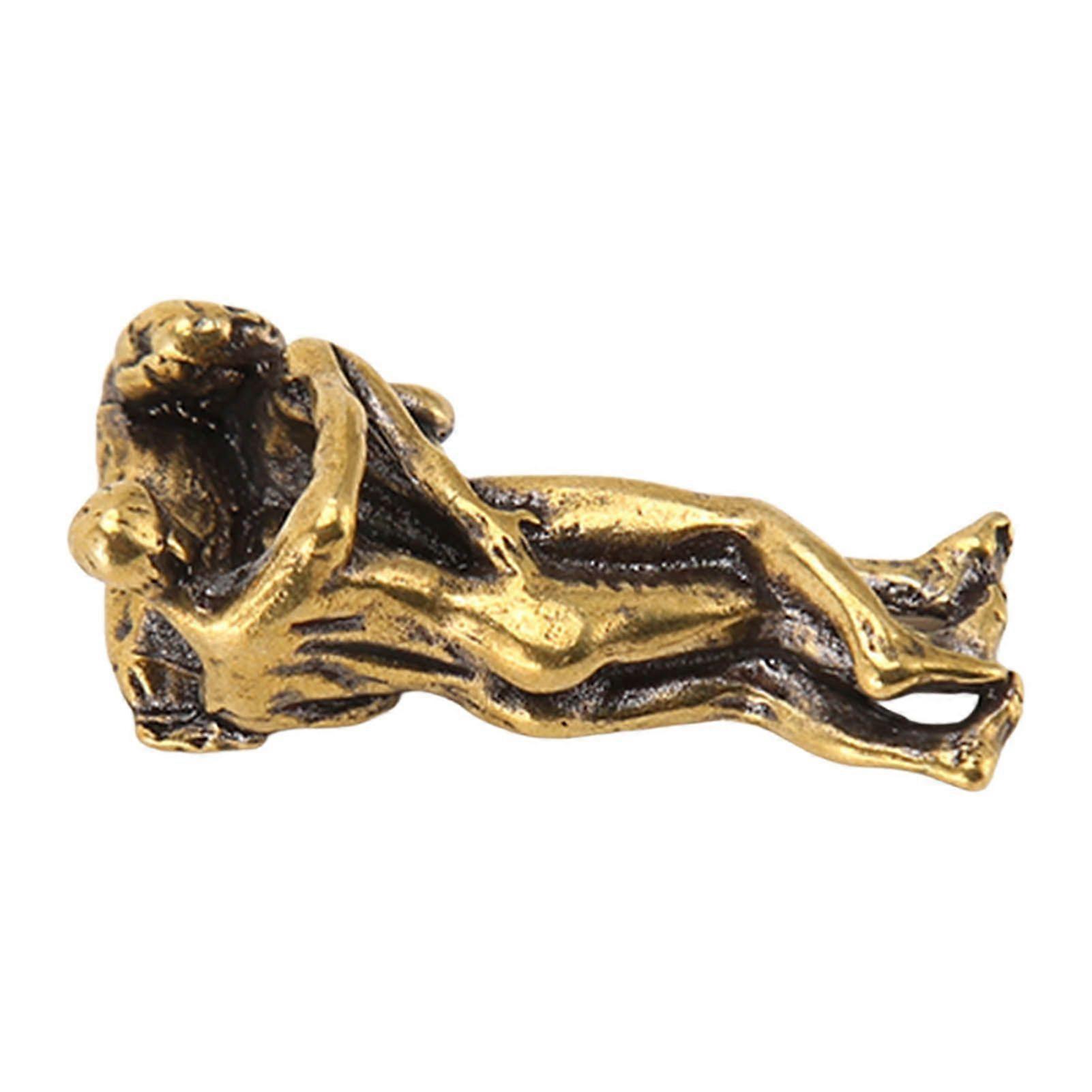 2025 Latest Model Copper Couple Statue Innovative Vintage Hand Painted