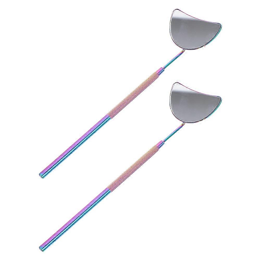 Salon Eyelash Extension Mirror Multi Material Durable Usage 2Set