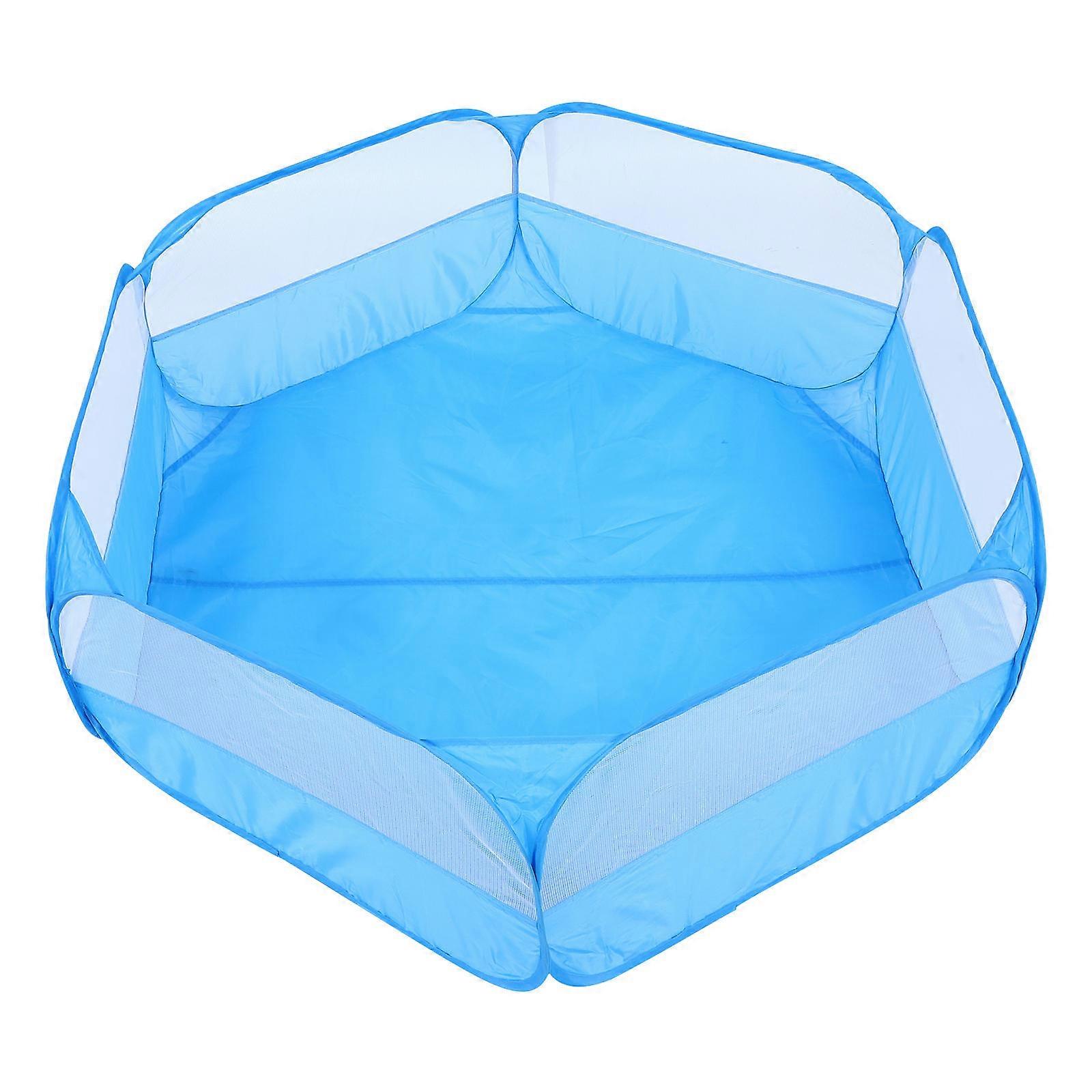 Portable Foldable Pet Playpen with Durable Nylon Fence for Small Animals – Indoor Outdoor Use Stable Enclosure for Hamsters, Chinchillas, Rabbits,