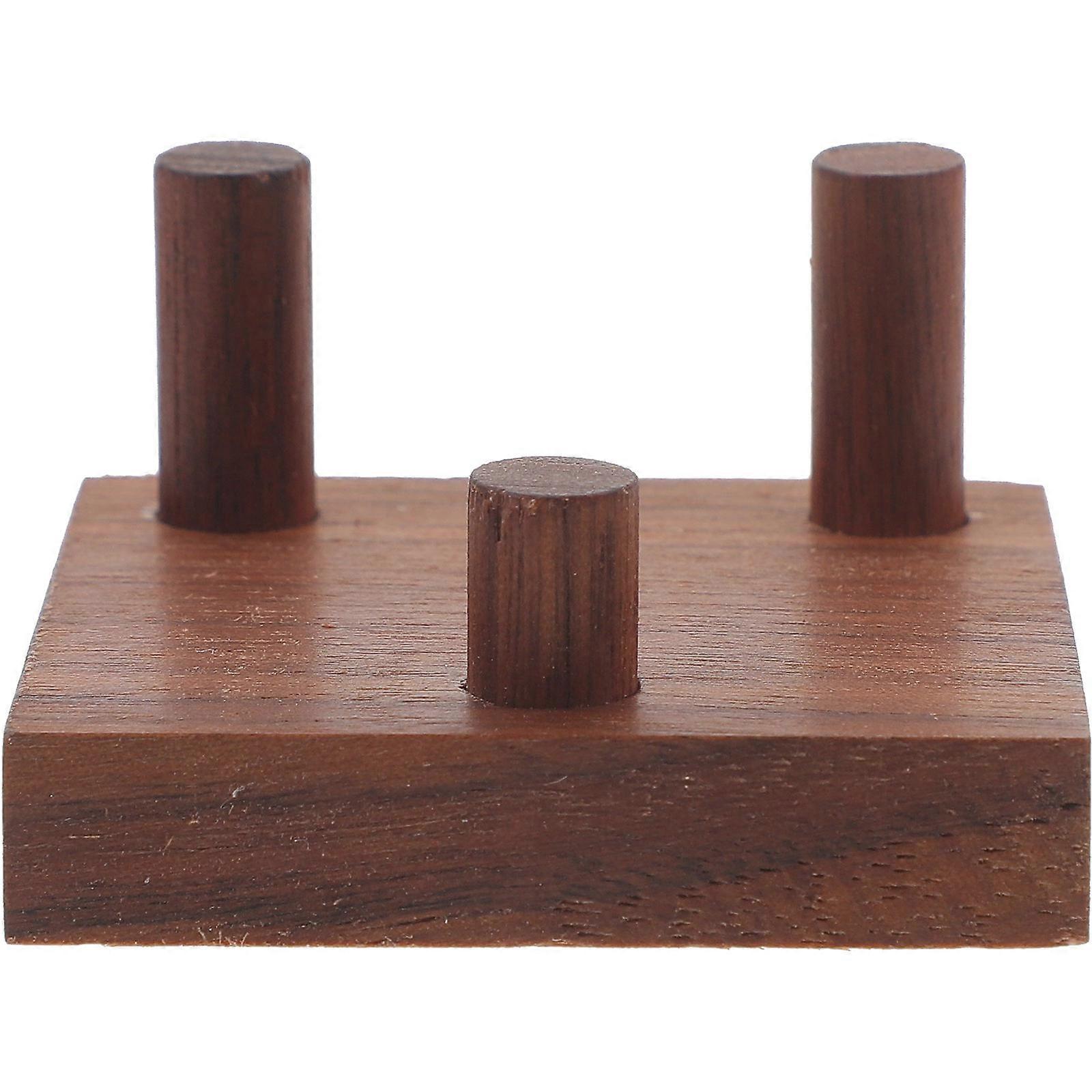 Rock Display Stand Crystal Mineral Wooden Base Decoration Stable Support 1Pcs