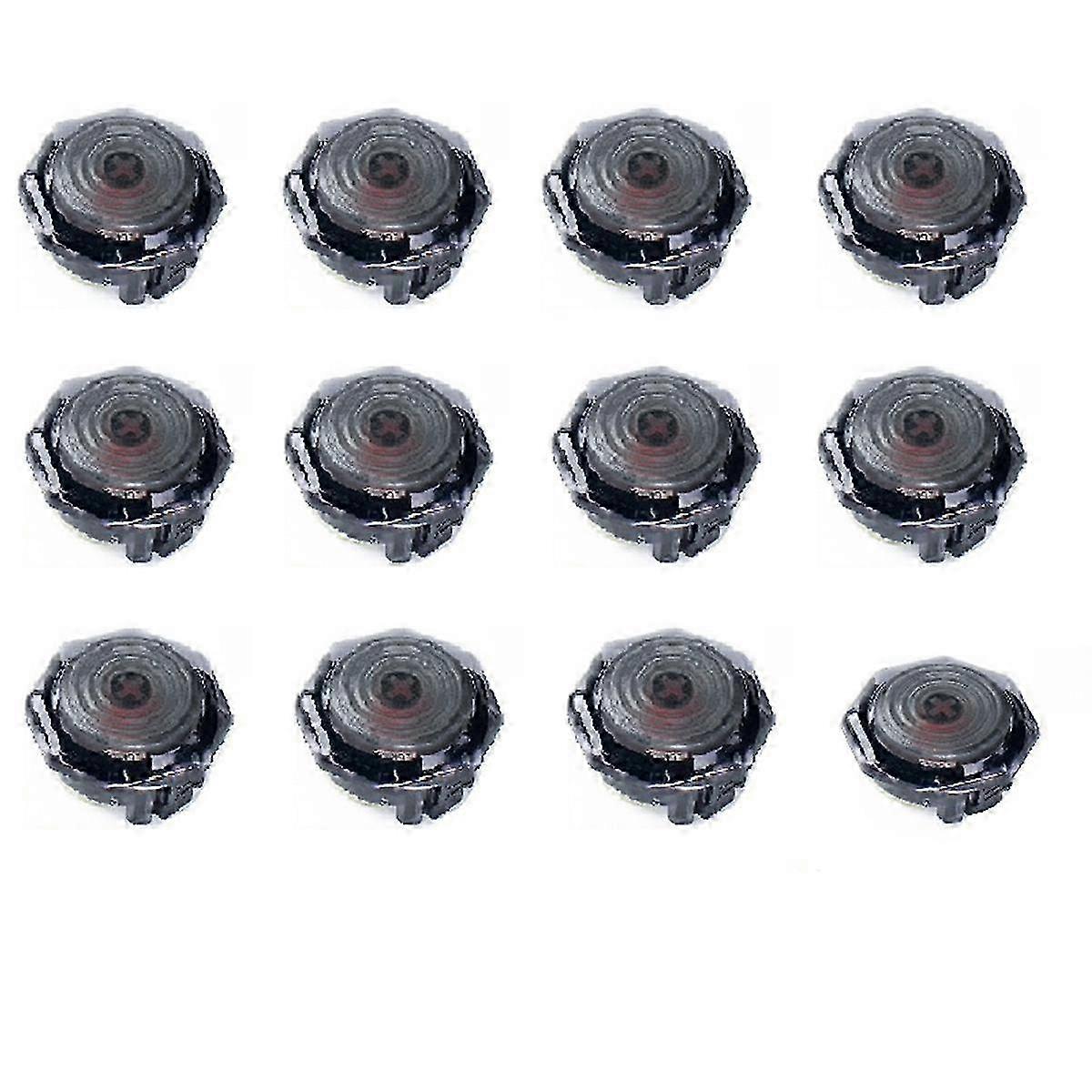 Arcade Fighting Tastatur Crystal Buckle Buttons Ultra-Slim Professional Response Choc V2 Low Profile Switch A--Transparent Schwarz