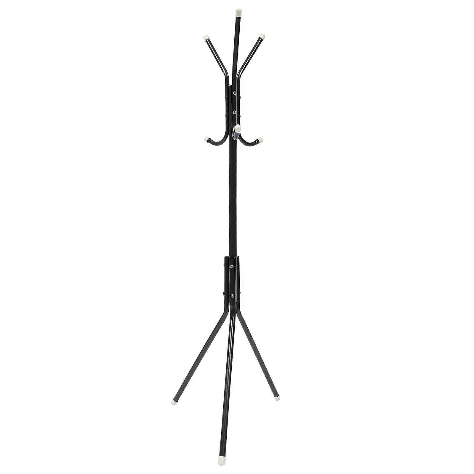 Tree Hanger Coat Rack with Shelf Material for Home Bedroom Use Black 1Pcs