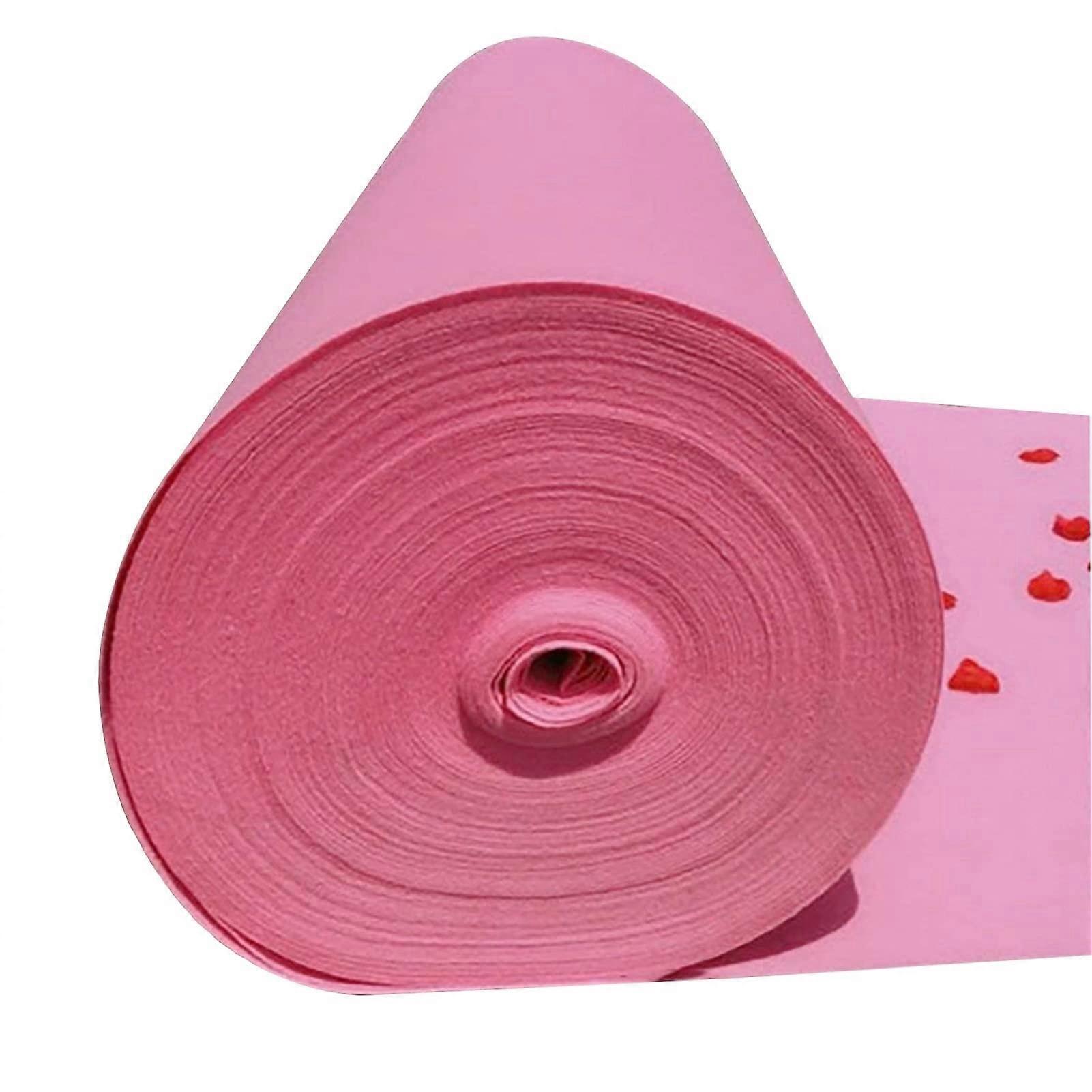 粉红色婚礼的帮派跑者、过道防滑地毯、新娘通道(1.2 x 25 m)。