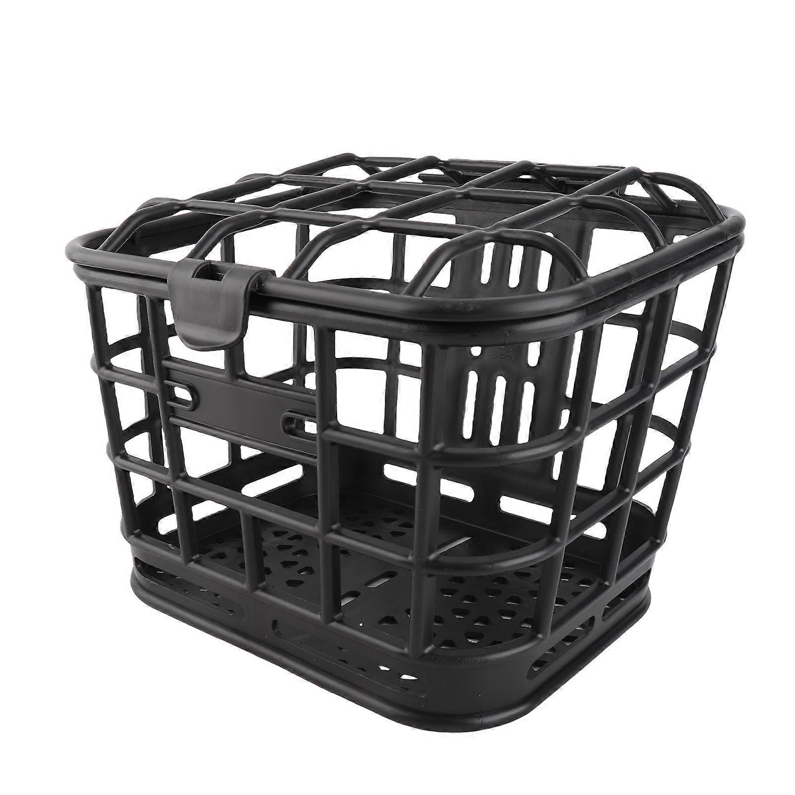 Cycling Basket Front Cargo Storage Plastic Portable Foldable Space Saving AccessoriesYMQX)