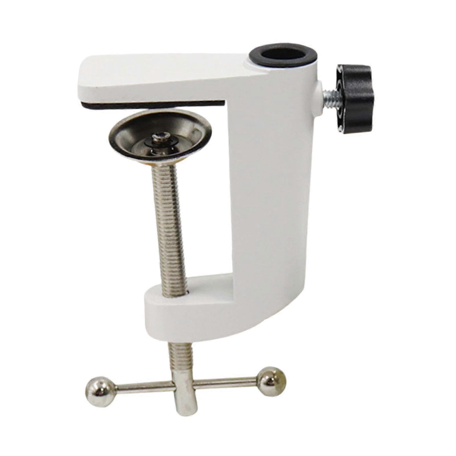 Desktop Mounting Clamp Camera Mount Clamp MultiUse Mounting Accessories Desktop Holder Tablet CClamp Base Stand for Desktop, White Aluminium Ref: 8170