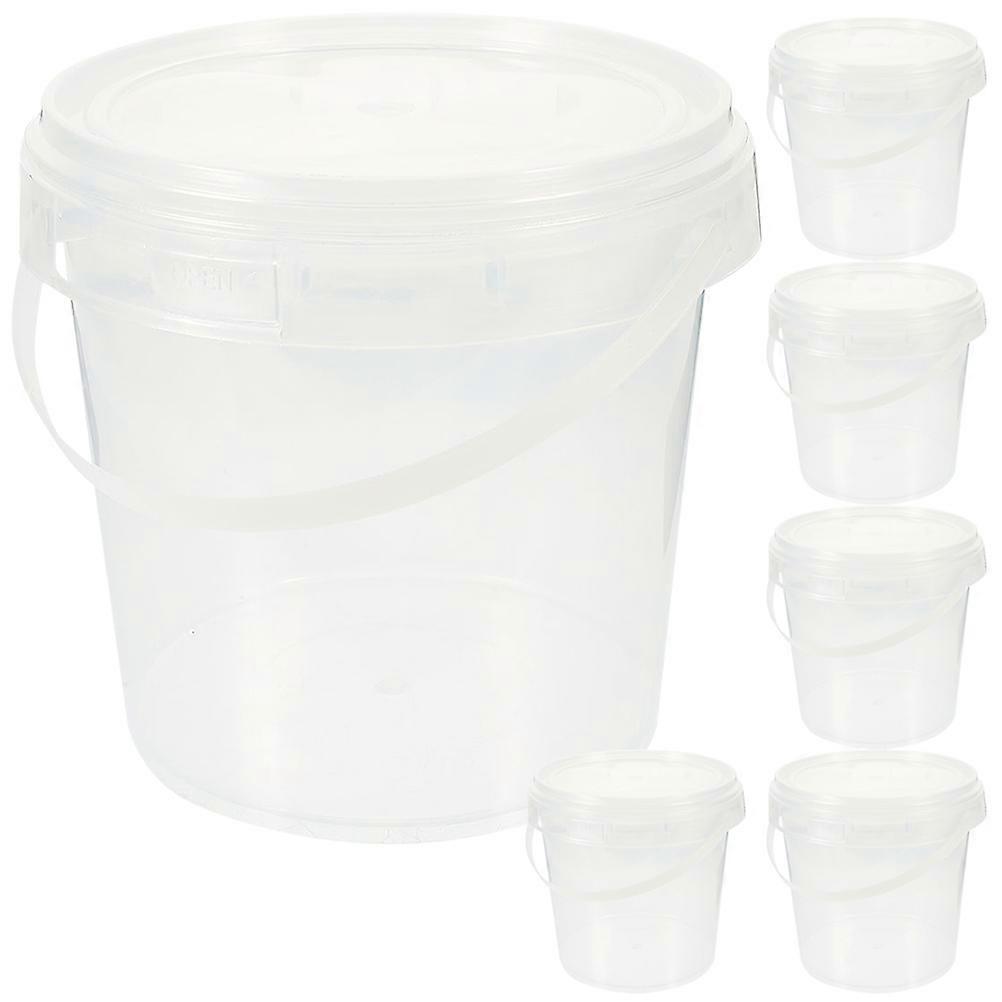 Clear Containers For Ice Cream And Soups Household Use 6Pcs