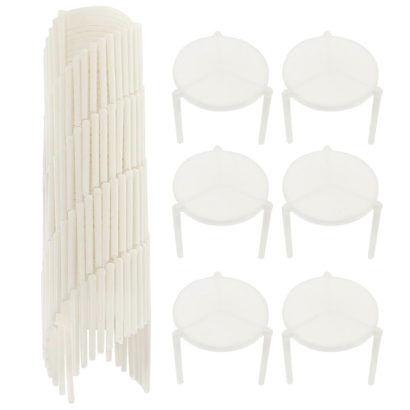 Takeaway Pizza Rack Triangle Stand Holder For Hotel Use 4X4X3.8CM Baking Accessories 100Pcs