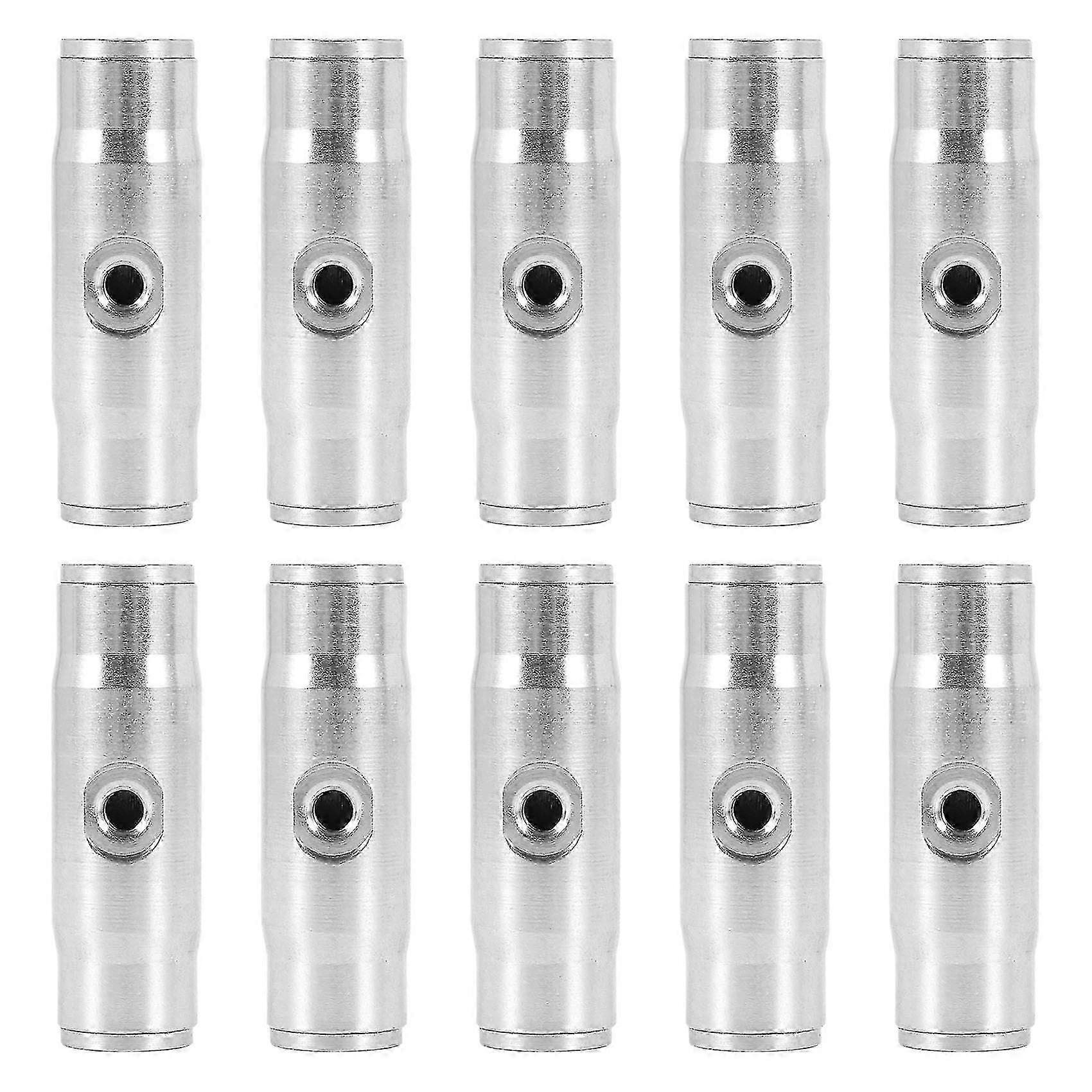 10-Pack 3/8 Inch Slip Lok Misting Nozzle Coupling Tees - Quick Connect 10/24 UNC for Efficient Watering Systems