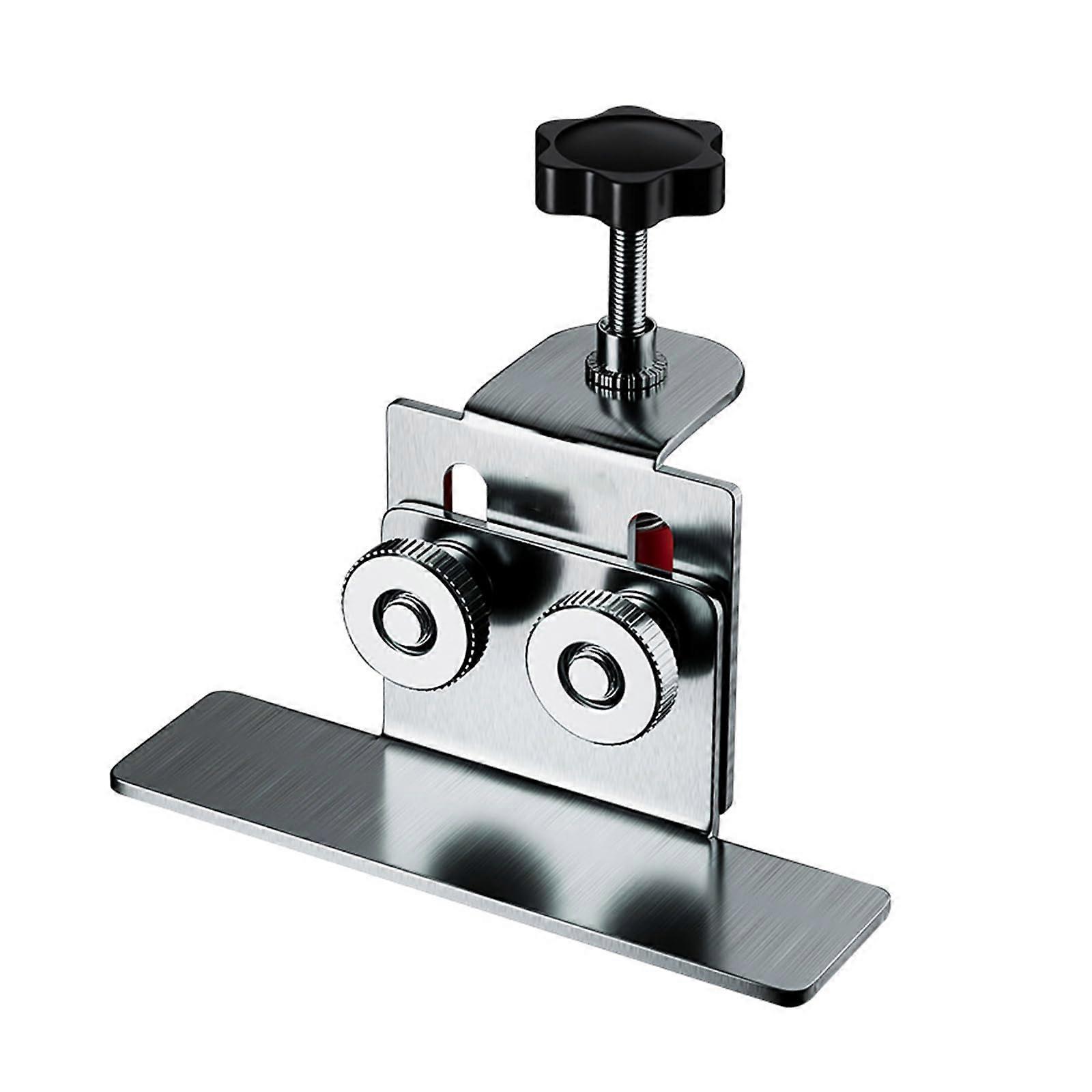 precision positioning devices for cabinet doors for woodworking, lightweight, stainless steel, mounting stand, frame clamp