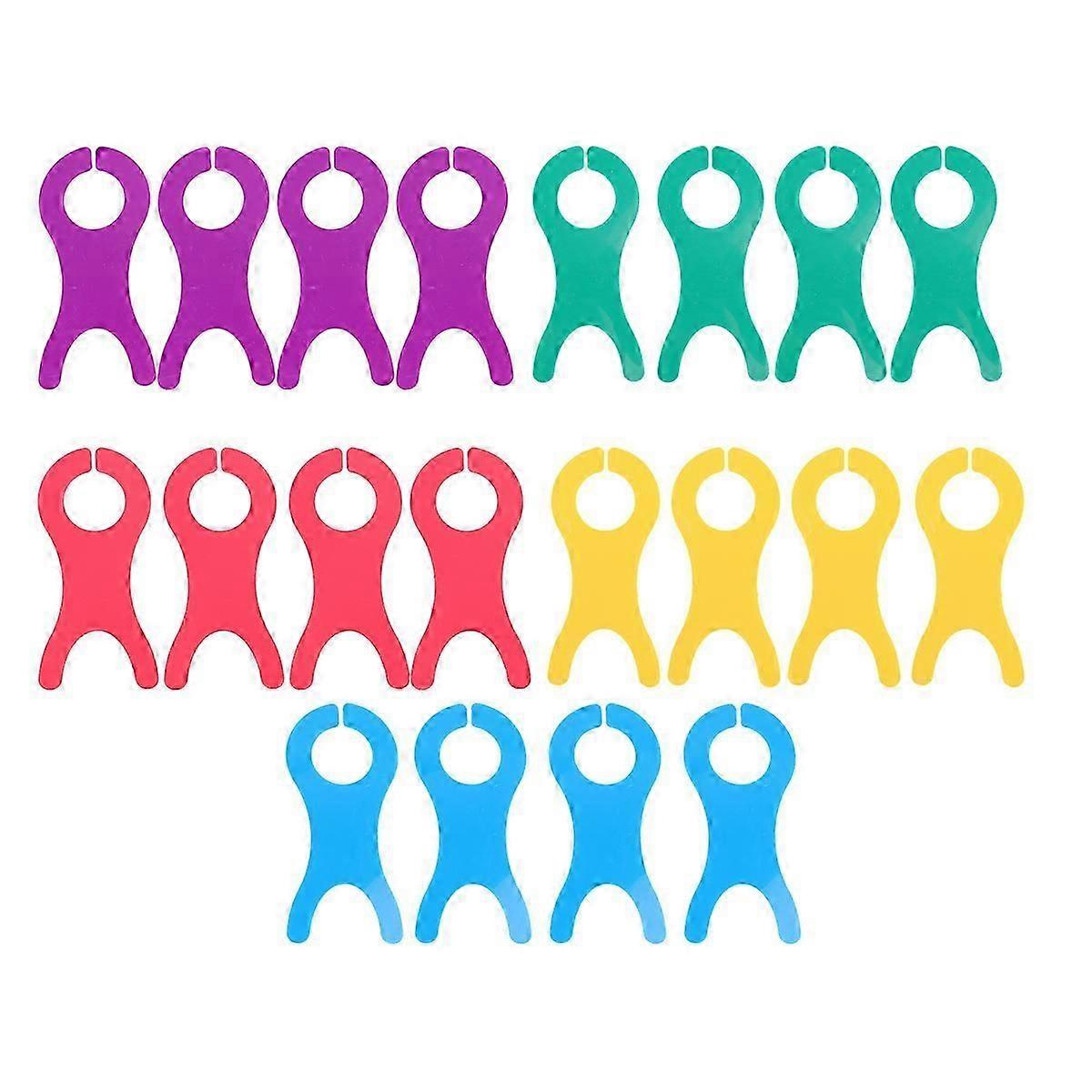 20 Pcs Embroidery Thread Holder Plastic Bobbins Thread Winder String Holder