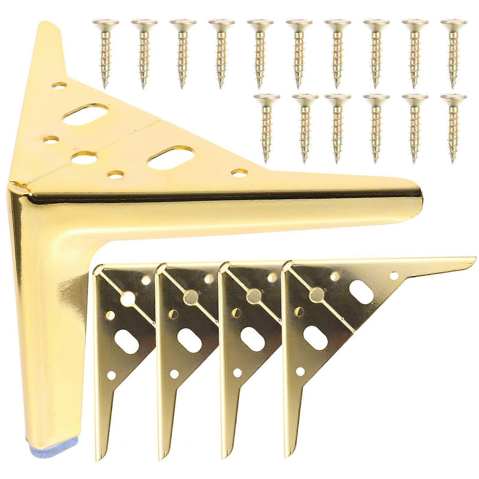 Sofa Legs Metal Legs For Table Noise Reduction Square Shape 4Pcs