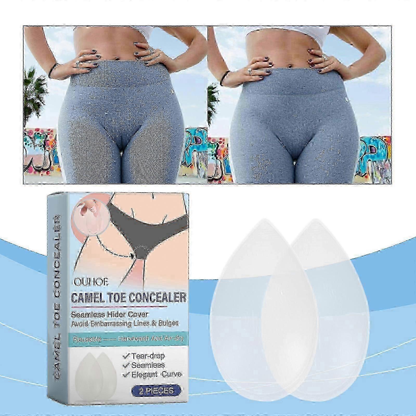 Camel Toe Concealer, Seamless Camel Toe Hider, Invisible Reusable Adhesive Silicone Camel Toe Cover Avoid Embarrassing Lines & Bulges, Regain confiden