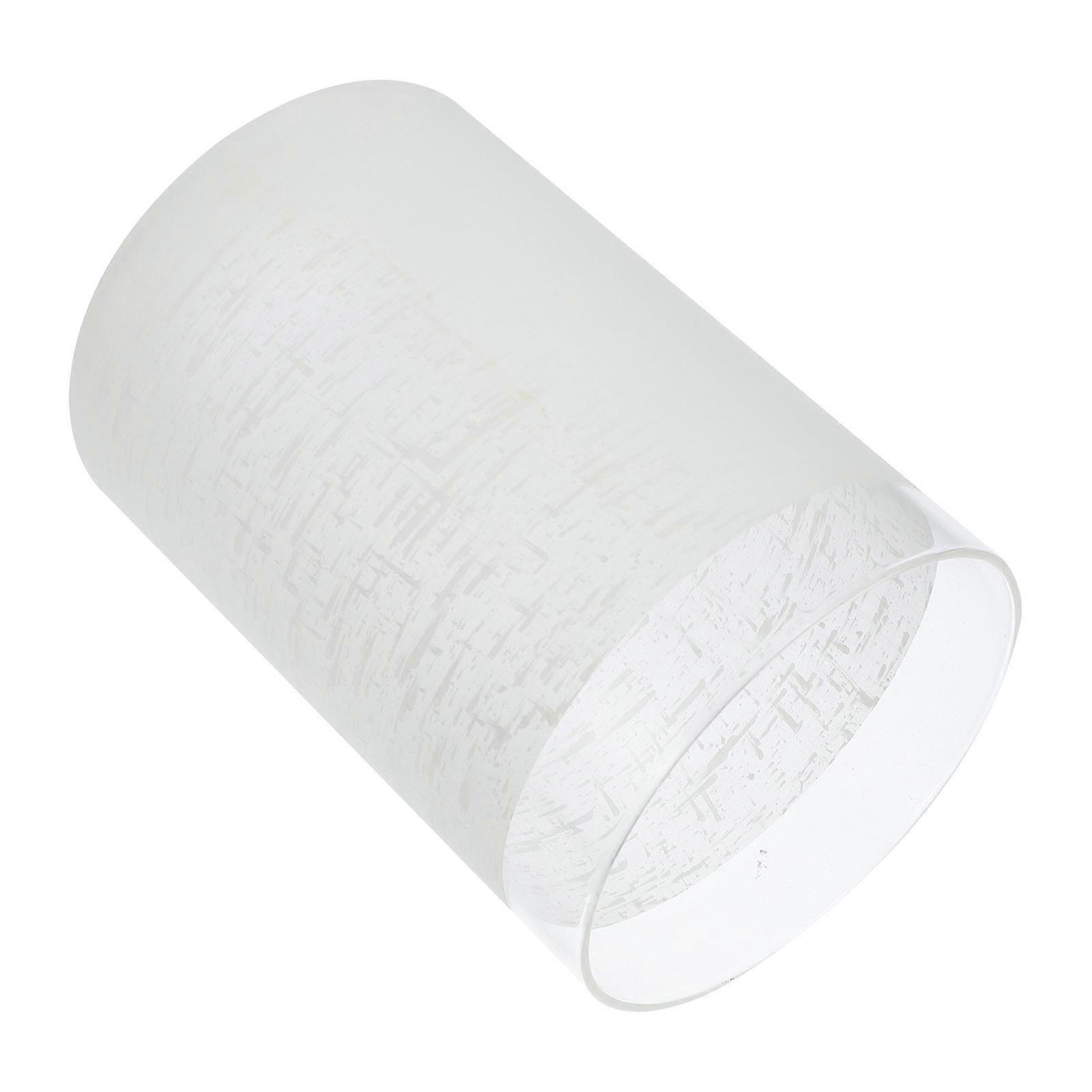 a refined and professional product title and description for your **Frosted Cylinder Glass Lampshade Cover**:
### **Product Title:**
**Elegant