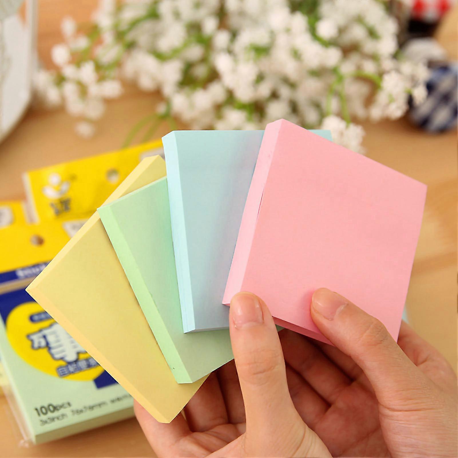 Sticky Notes 3x3in Medium Size Smoothly Writing Portable Wide Application Secure Stick No Spill Ink Funny Sticky NotesMedium Green