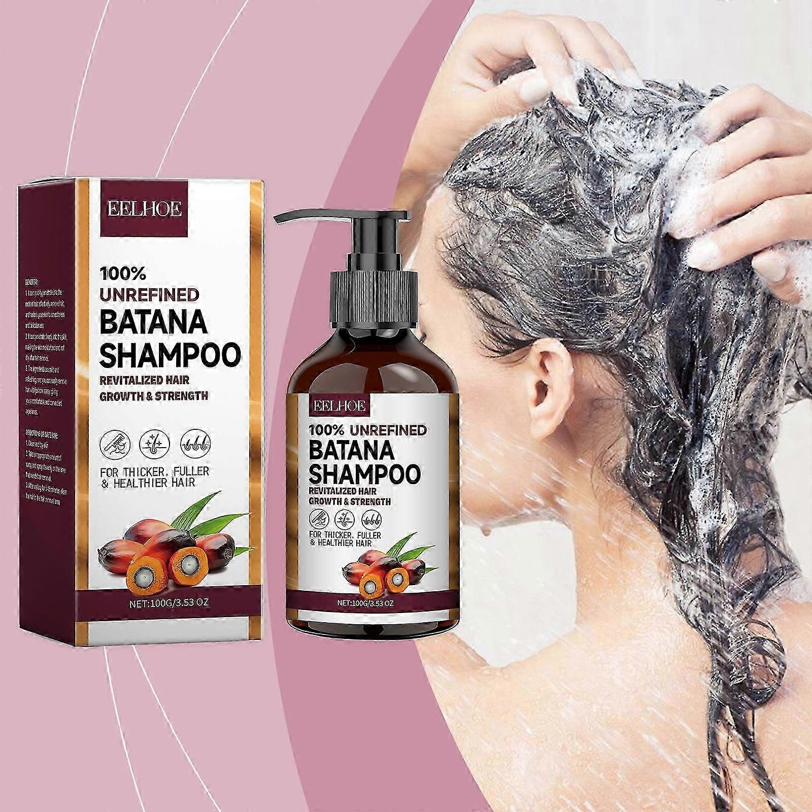Shampooing Batana pour tous les types de cheveux 100g, hydratant Réduire les pellicules, Nourrir en profondeur, Fortifier, Restaure les cheveux cassants abîmés